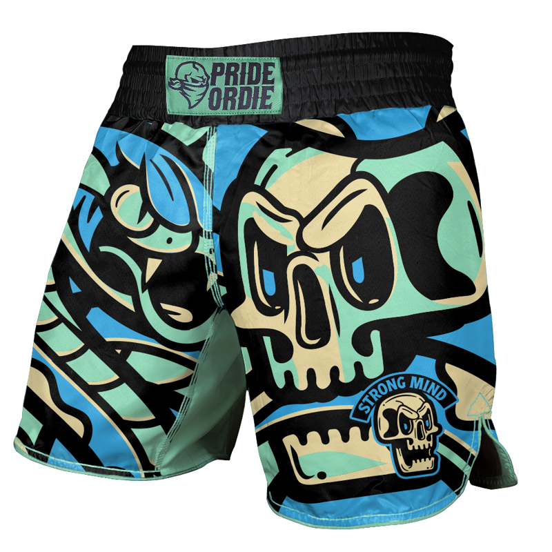 Pride Or Die Cold instinct MMA Shorts - blue